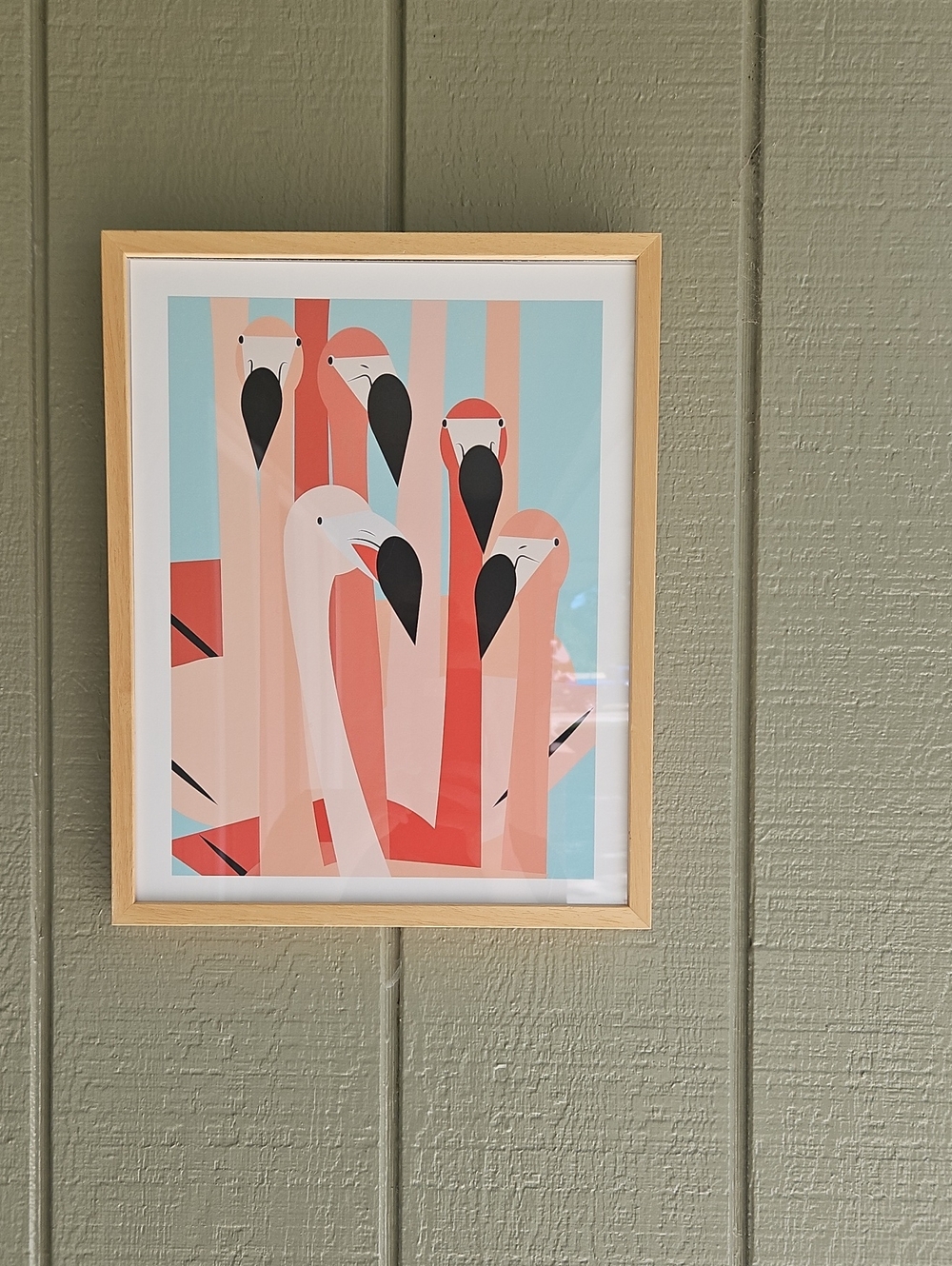 The Flamingos Are Staring Print